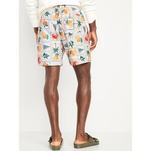 Old Navy Shorts Mens Large Multicolor Polyester Elastic Drawstring Swim